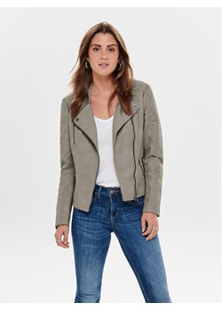 ONLY Kurtka z imitacji skóry Ava 15102997 Szary Regular Fit ze sklepu MODIVO w kategorii Kurtki damskie - zdjęcie 181207632