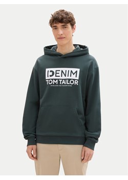 Tom Tailor Denim Bluza 1041482 Zielony Regular Fit ze sklepu MODIVO w kategorii Bluzy męskie - zdjęcie 181208093