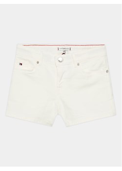 Tommy Hilfiger Szorty jeansowe Nora KG0KG07243 D Biały Skinny Fit ze sklepu MODIVO w kategorii Spodenki dziewczęce - zdjęcie 181208100