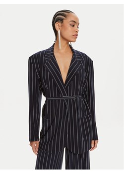 NORMA KAMALI Marynarka KK1244PL158642 Granatowy Oversize ze sklepu MODIVO w kategorii Marynarki damskie - zdjęcie 181208162