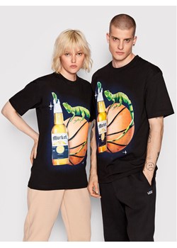 Market T-Shirt Unisex SMILEY Refreshing Lizard 399001089 Czarny Relaxed Fit ze sklepu MODIVO w kategorii Bluzki damskie - zdjęcie 181208234