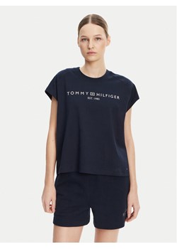 Tommy Hilfiger T-Shirt WW0WW46113 Granatowy Regular Fit ze sklepu MODIVO w kategorii Bluzki damskie - zdjęcie 181208243