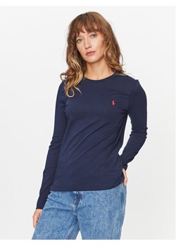 Polo Ralph Lauren Bluzka 211898699002 Granatowy Regular Fit ze sklepu MODIVO w kategorii Bluzki damskie - zdjęcie 181208371
