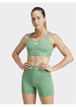 adidas Biustonosz sportowy Powerreact Training IT6641 Zielony ze sklepu MODIVO w kategorii Biustonosze - zdjęcie 181208372