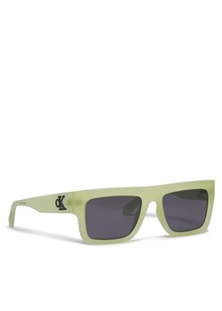 Calvin Klein Jeans Okulary przeciwsłoneczne CKJ23642S Beżowy ze sklepu MODIVO w kategorii Okulary przeciwsłoneczne damskie - zdjęcie 181208462