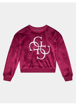 Guess Bluza J3BQ28 KBYO0 Bordowy Relaxed Fit ze sklepu MODIVO w kategorii Bluzy dziewczęce - zdjęcie 181208514