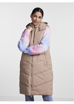 Pieces Bezrękawnik Jamilla 17131106 Beżowy Regular Fit ze sklepu MODIVO w kategorii Kamizelki damskie - zdjęcie 181208530