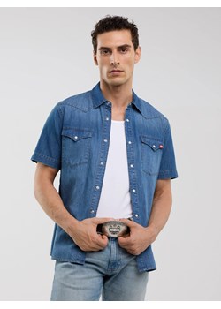 Pasek unisex skórzany z ozdobną klamrą brązowy Almos 804 ze sklepu Big Star w kategorii Paski męskie - zdjęcie 181210110