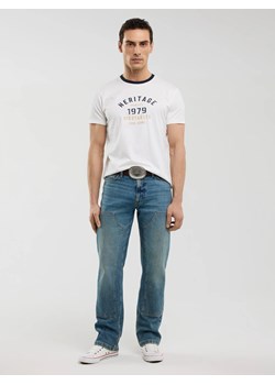Koszulka męska z nadrukiem biała Jaros 100 ze sklepu Big Star w kategorii T-shirty męskie - zdjęcie 181210142