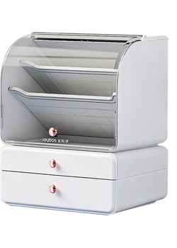 Joybos Organizer w kolorze białym na kosmetyki - 25,5 x 32 x 20,5 cm ze sklepu Limango Polska w kategorii Akcesoria i przechowywanie - zdjęcie 181210531