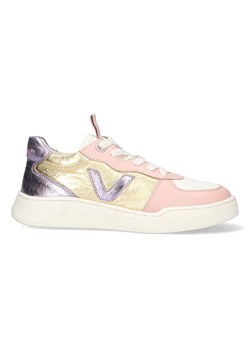 Vingino Skórzane sneakersy w kolorze jasnoróżowo-kremowym ze sklepu Limango Polska w kategorii Buty sportowe dziecięce - zdjęcie 181210822