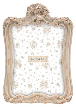 Clayre &amp; Eef Ramka w kolorze beżowym na zdjęcia - 16 x 23 cm ze sklepu Limango Polska w kategorii Ramki na zdjęcia - zdjęcie 181210854