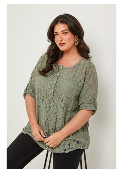 Curvy Lady Bluzka w kolorze khaki ze sklepu Limango Polska w kategorii Bluzki damskie - zdjęcie 181212313