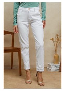 Plume Dżinsy &quot;Timeo&quot; - Tapered fit - w kolorze białym ze sklepu Limango Polska w kategorii Jeansy damskie - zdjęcie 181212350