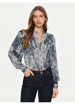 Guess Bluzka W5RH16 WDW82 Niebieski Regular Fit ze sklepu MODIVO w kategorii Bluzki damskie - zdjęcie 181213042
