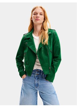 Desigual Kurtka z imitacji skóry Harry 24SWEW05 Zielony Regular Fit ze sklepu MODIVO w kategorii Kurtki damskie - zdjęcie 181216202