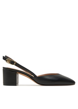 Tommy Hilfiger Sandały Pump Slingback Smooth Leather FW0FW08621 Czarny ze sklepu MODIVO w kategorii Sandały damskie - zdjęcie 181216362