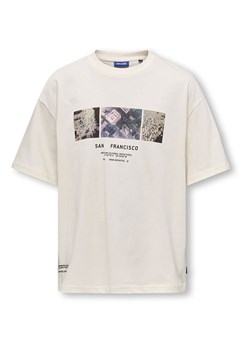 ONLY &amp; SONS Junior Koszulka &quot;Snap&quot; w kolorze kremowym ze sklepu Limango Polska w kategorii T-shirty chłopięce - zdjęcie 181217590