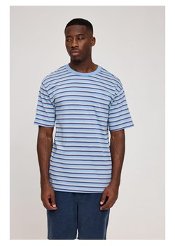 MAZINE Koszulka &quot;Fine Striped&quot; w kolorze niebieskim ze sklepu Limango Polska w kategorii T-shirty męskie - zdjęcie 181217971