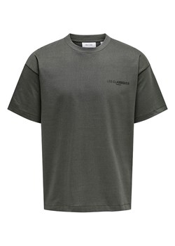 ONLY &amp; SONS Koszulka w kolorze antracytowym ze sklepu Limango Polska w kategorii T-shirty męskie - zdjęcie 181218944