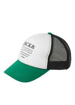 JACK &amp; JONES Junior Czapka &quot;Script&quot; w kolorze zielono-białym ze sklepu Limango Polska w kategorii Czapki dziecięce - zdjęcie 181219153