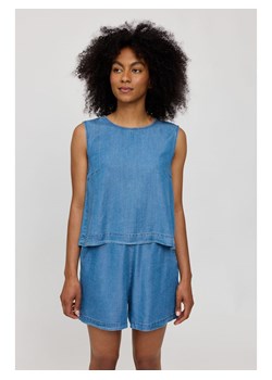 MAZINE Top &quot;Denim&quot; w kolorze niebieskim ze sklepu Limango Polska w kategorii Bluzki damskie - zdjęcie 181219240