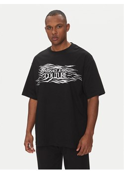 Versace Jeans Couture T-Shirt 78GAH6L1 Czarny Regular Fit ze sklepu MODIVO w kategorii T-shirty męskie - zdjęcie 181219313