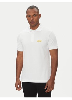 Versace Jeans Couture Polo 78GAGT08 Biały Regular Fit ze sklepu MODIVO w kategorii T-shirty męskie - zdjęcie 181219350