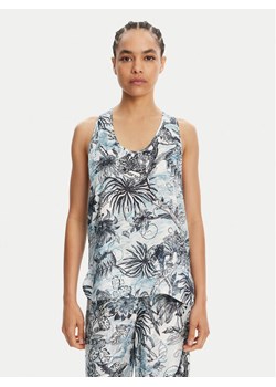Just Cavalli Spodnie materiałowe 78PAA120 Niebieski Loose Fit ze sklepu MODIVO w kategorii Spodnie damskie - zdjęcie 181219394