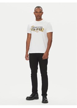 Versace Jeans Couture T-Shirt 78GAHC05 Biały Regular Fit ze sklepu MODIVO w kategorii T-shirty męskie - zdjęcie 181219401