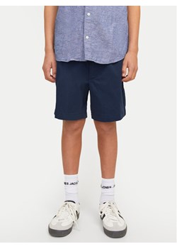 Jack&Jones Junior Szorty materiałowe Jaiden 12275013 Granatowy Loose Fit ze sklepu MODIVO w kategorii Spodenki chłopięce - zdjęcie 181219510