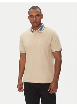 Versace Jeans Couture Polo 78GAGT04 Beżowy Regular Fit ze sklepu MODIVO w kategorii T-shirty męskie - zdjęcie 181219512