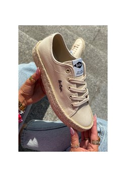 Trampki Damskie Z Plecionką Lee Cooper LCW-25-44-3215 Beżowe beżowy ze sklepu ButyModne.pl w kategorii Trampki damskie - zdjęcie 181220431