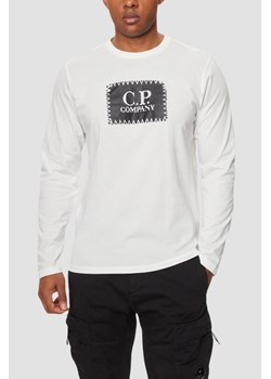 C.P. COMPANY Biały męski longsleeve, Rozmiar L ze sklepu outfit.pl w kategorii T-shirty męskie - zdjęcie 181222374
