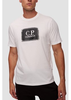 C.P. COMPANY Biały męski t-shirt, Rozmiar M ze sklepu outfit.pl w kategorii T-shirty męskie - zdjęcie 181222384