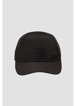 C.P. COMPANY Czarna atlasowa czapka z daszkiem ze sklepu outfit.pl w kategorii Czapki z daszkiem męskie - zdjęcie 181222400