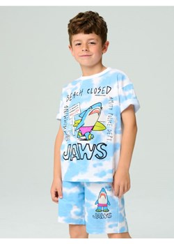 Sinsay - Szorty tie-dye Jaws - błękitny ze sklepu Sinsay w kategorii Spodenki chłopięce - zdjęcie 181223121