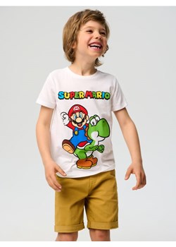 Sinsay - Koszulka Super Mario - biały ze sklepu Sinsay w kategorii T-shirty chłopięce - zdjęcie 181223220