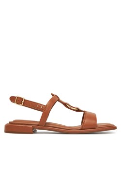 Sandały Clarks Ariany Sling 26181242 Brązowy ze sklepu eobuwie.pl w kategorii Sandały damskie - zdjęcie 181223294