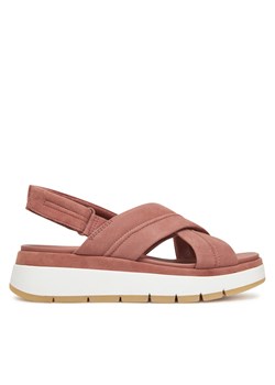 Sandały Clarks Tuscan Cross 26181471 Różowy ze sklepu eobuwie.pl w kategorii Sandały damskie - zdjęcie 181223403