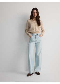 Reserved - Jeansy wide leg - niebieski ze sklepu Reserved w kategorii Jeansy damskie - zdjęcie 181223901