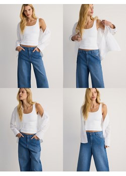 Reserved - Jeansy wide leg baggy - niebieski ze sklepu Reserved w kategorii Jeansy damskie - zdjęcie 181223970