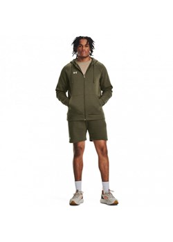Męskie spodenki dresowe Under Armour UA Rival Fleece Shorts - zielone ze sklepu Sportstylestory.com w kategorii Spodenki męskie - zdjęcie 181224233