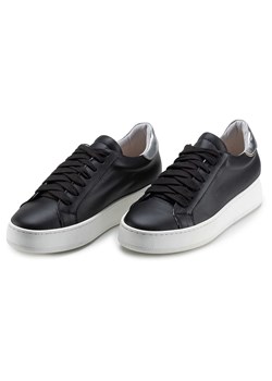 Anna Morellini Skórzane sneakersy &quot;Amella&quot; w kolorze czarnym ze sklepu Limango Polska w kategorii Trampki damskie - zdjęcie 181224514