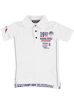 Geographical Norway Koszulka polo &quot;Kadre&quot; w kolorze białym ze sklepu Limango Polska w kategorii T-shirty chłopięce - zdjęcie 181224844