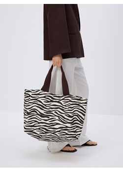 Reserved - Płócienna torebka shopper - wielobarwny - id: 440CN-MLC - marki Reserved - 181225140 Reserved - Płócienna torebka shopper - wielobarwny ze sklepu Reserved w kategorii Torby Shopper bag - zdjęcie 181225140