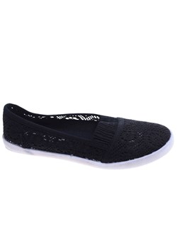 Czarne ażurowe tenisówki dziewczęce /E8-2 15833 T069/ ze sklepu Pantofelek24.pl w kategorii Trampki dziecięce - zdjęcie 181225693