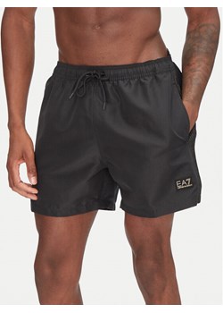 EA7 Emporio Armani Szorty kąpielowe 7M000530 AF13241 UC001 Czarny Regular Fit ze sklepu MODIVO w kategorii Kąpielówki - zdjęcie 181226543