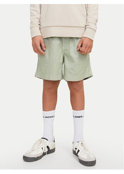 Jack&Jones Junior Szorty materiałowe Jaiden 12275023 Szary Loose Fit ze sklepu MODIVO w kategorii Spodenki chłopięce - zdjęcie 181226652