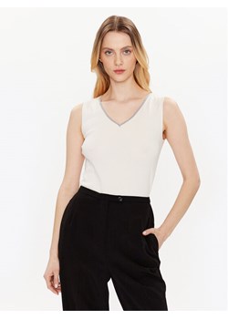 Fabiana Filippi Top JED273B556 Écru Regular Fit ze sklepu MODIVO w kategorii Bluzki damskie - zdjęcie 181226672
